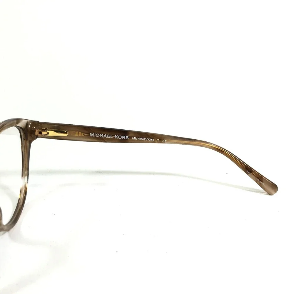 Michael Kors Eyeglasses Frames MK4042 3235 Kia Brown Round Full Rim 51-16-135